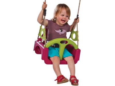 Сидение качели пластиковое TRIX серия ZO 3в1 на канатах модель 8