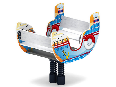 Детские качели на пружине По волнам