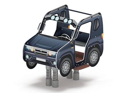 Качалка на пружине Вездеход 2