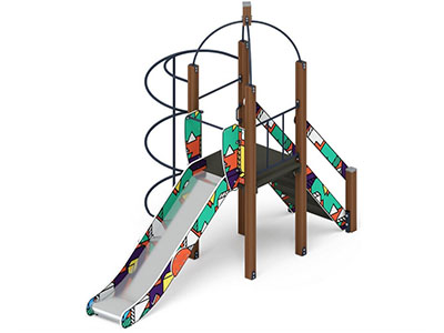 Детская игровая площадка Лаборатория веселья-1 (цветная)