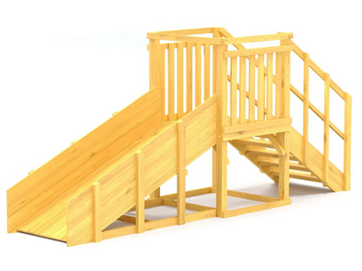Зимняя горка TORUDA Север wood-1 (скат 2,3 м)