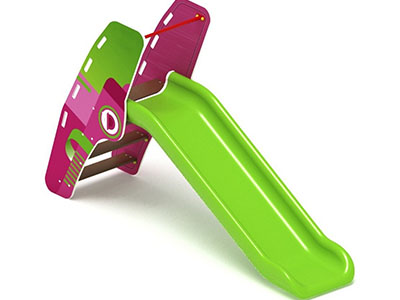 Горка пластиковая Поехали! (зелёная) h=900