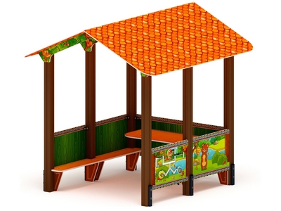 Домик большой Мишкин лес-8