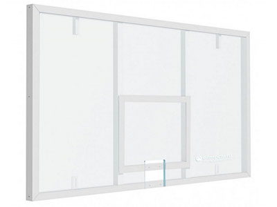 Щит баскетбольный профессиональный игровой оргстекло 15мм ACRYMA 1800х1050, цвет разметки БЕЛЫЙ