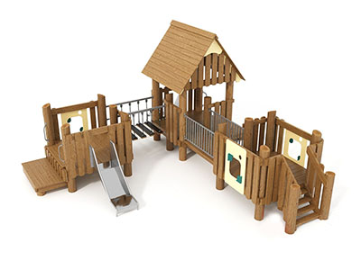 Игровой комплекс Лесной теремец 2