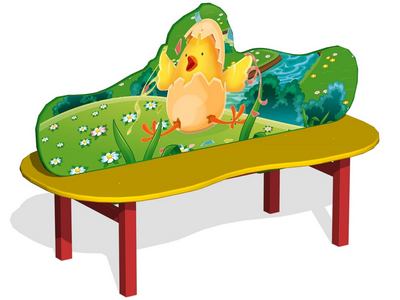 Лавочка детская двойная Цып-Цып