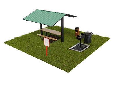 Мангальная зона №3 на 6 мест