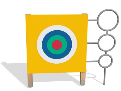 Мишень с кольцами Робин 2 (стойки из бруса)