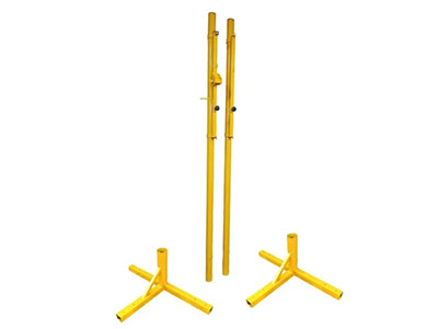 Стойки для пляжного волейбола/тенниса с Т-образными стаканами, Алюминиевые, АТ616