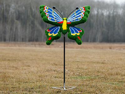 Топиари Бабочка на стойке - газон Eco