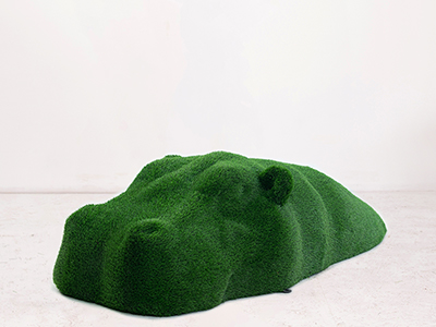 Топиари Бегемот в воде, h=45см - газон Есо