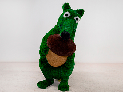 Топиари Белка с орехом - газон Deluxe+Eco