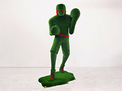 Топиари боксёр Лёша, h=350 см - газон Eco