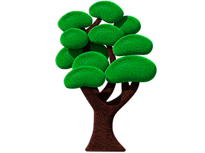 Топиари Дерево - газон Eco