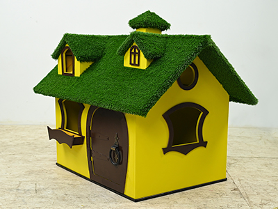 Топиари Дом для гномиков, h=100 см - газон Есо