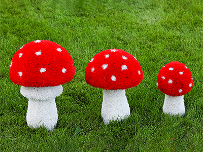 Топиари гриб Мухоморчик, h=40 см - газон Eco