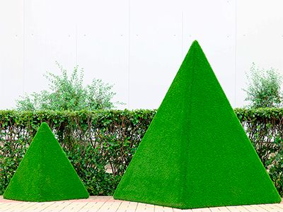 Топиари композиция геометрические фигуры Пирамиды, 2 шт - газон Eco