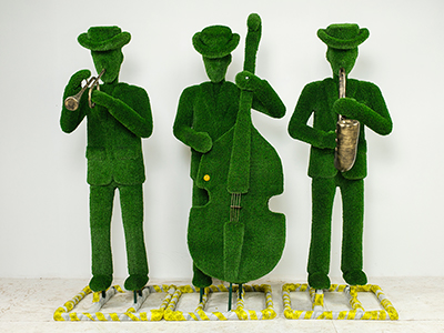 Топиари композиция городские музыканты - газон Eco