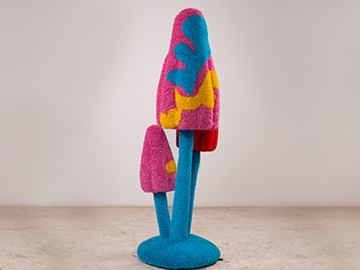 Топиари композиция грибы Опята, h=200 см - газон Eco (цвет)