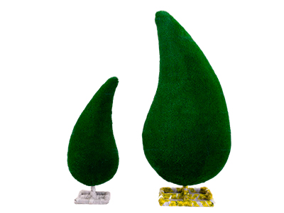 Топиари композиция капли 2шт - газон Deluxe Green