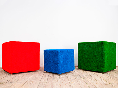 Топиари композиция Кубы - газон Eco