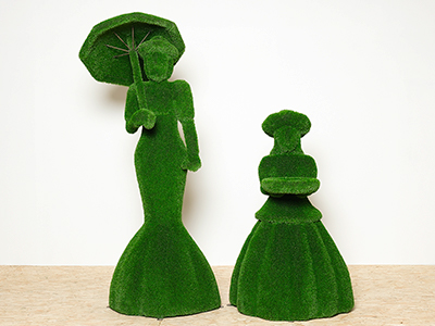 Топиари композиция леди Элизабет и девочка Агата - газон Eco