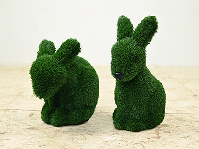 Топиари композиция зайцы Гримм и Грэм - газон Eco