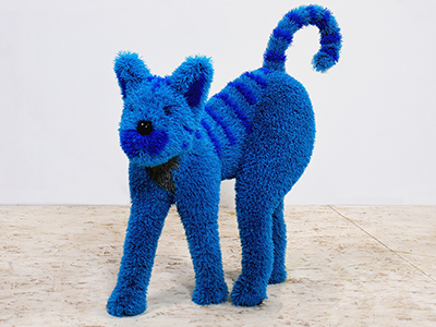 Топиари кот Полосатик, модель 1 - газон Eco