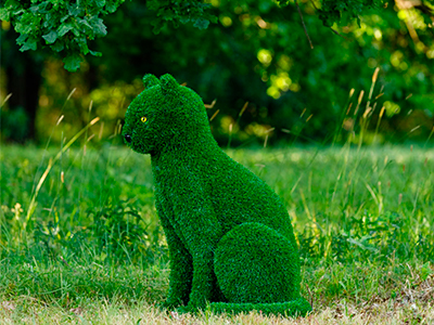 Топиари кот Валео - газон Eco