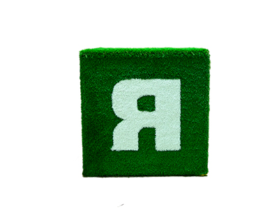 Топиари куб с буквой Я, h=100см - газон Deluxe+Есо