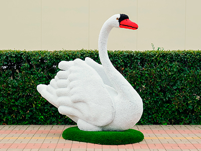 Топиари Лебедь на острове - газон Eco + Deluxe