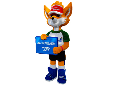 Топиари лисенок с табличкой, h=250см - газон Eco