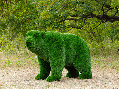 Топиари медведь Муни младший - газон Deluxe