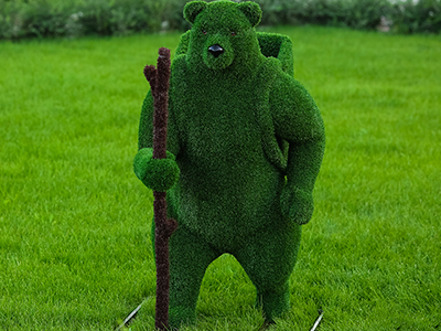 Топиари Медведь с кашпо, турист - газон Eco