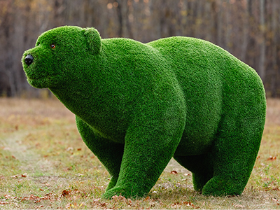 Топиари медведица Добрая - газон Premium