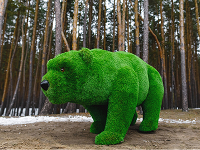 Топиари медведица Кэт - газон Premium