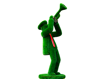 Топиари музыкант, трубач Дэвис - газон Deluxe