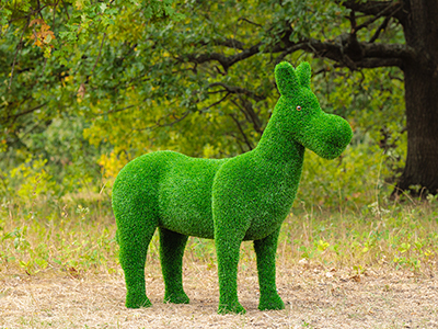 Топиари ослик Томми, без кашпо - газон Eco