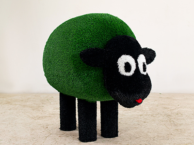 Топиари овечка Кучерявая, h=100см - газон Deluxe Green+Есо