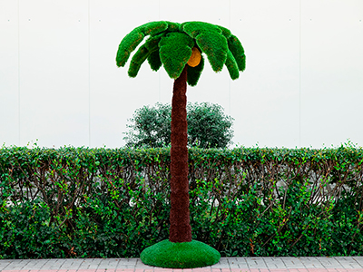 Топиари Пальма малая, кокосовая h=250см - газон Deluxe+Eco