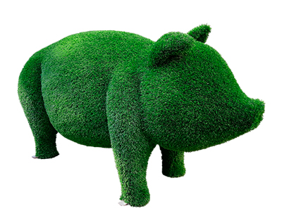 Топиари поросенок толстый, модель 2 - газон Eco