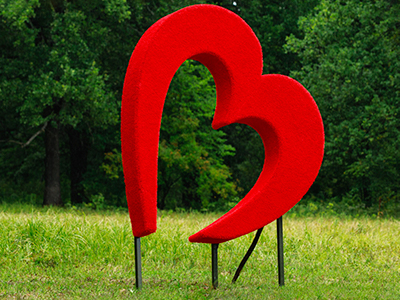 Топиари Сердце, h=210 см - газон Eco