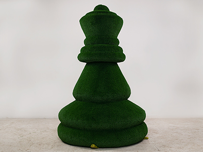 Топиари шахматы Королева, h=210 см - газон Eco