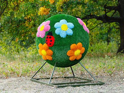 Топиари шар Поляна, h=135 см - газон Eco