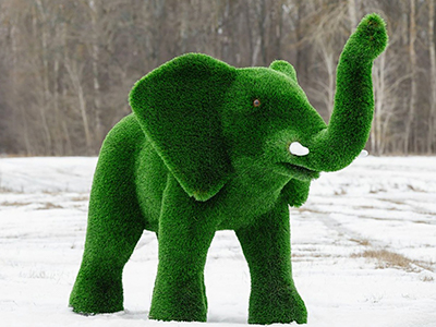 Топиари слон африканский - газон Deluxe Green