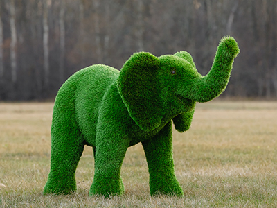 Топиари слоник Антошка - газон Premium