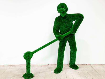 Топиари сталевар Романов - газон Deluxe