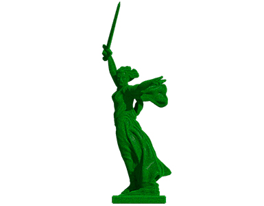 Топиари статуя Родина-мать, h=295см - газон Есо