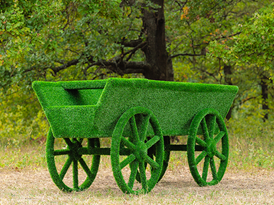Топиари Телега - газон Eco