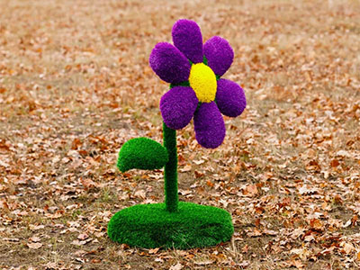 Топиари цветок, h=110 см, цвет на выбор - газон Eco + Deluxe